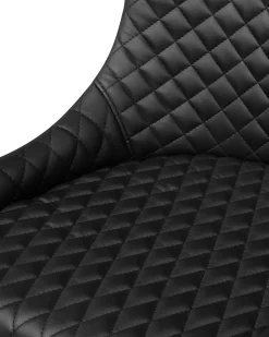 Set di 2 sedie da pranzo SOLANO Pelle sintetica Nero