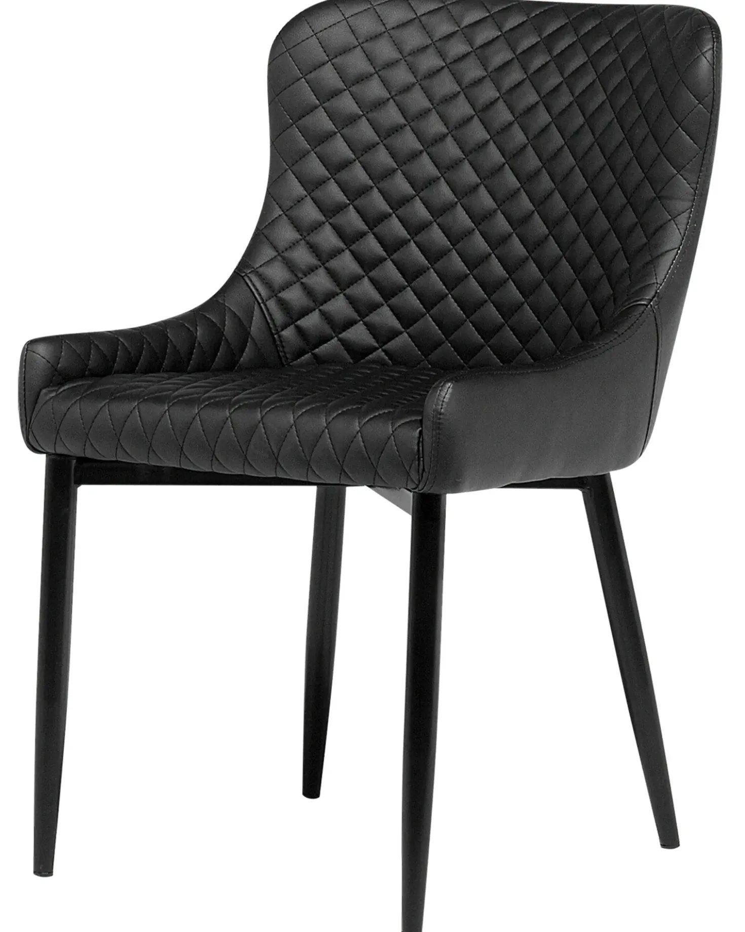 Set di 2 sedie da pranzo SOLANO Pelle sintetica Nero