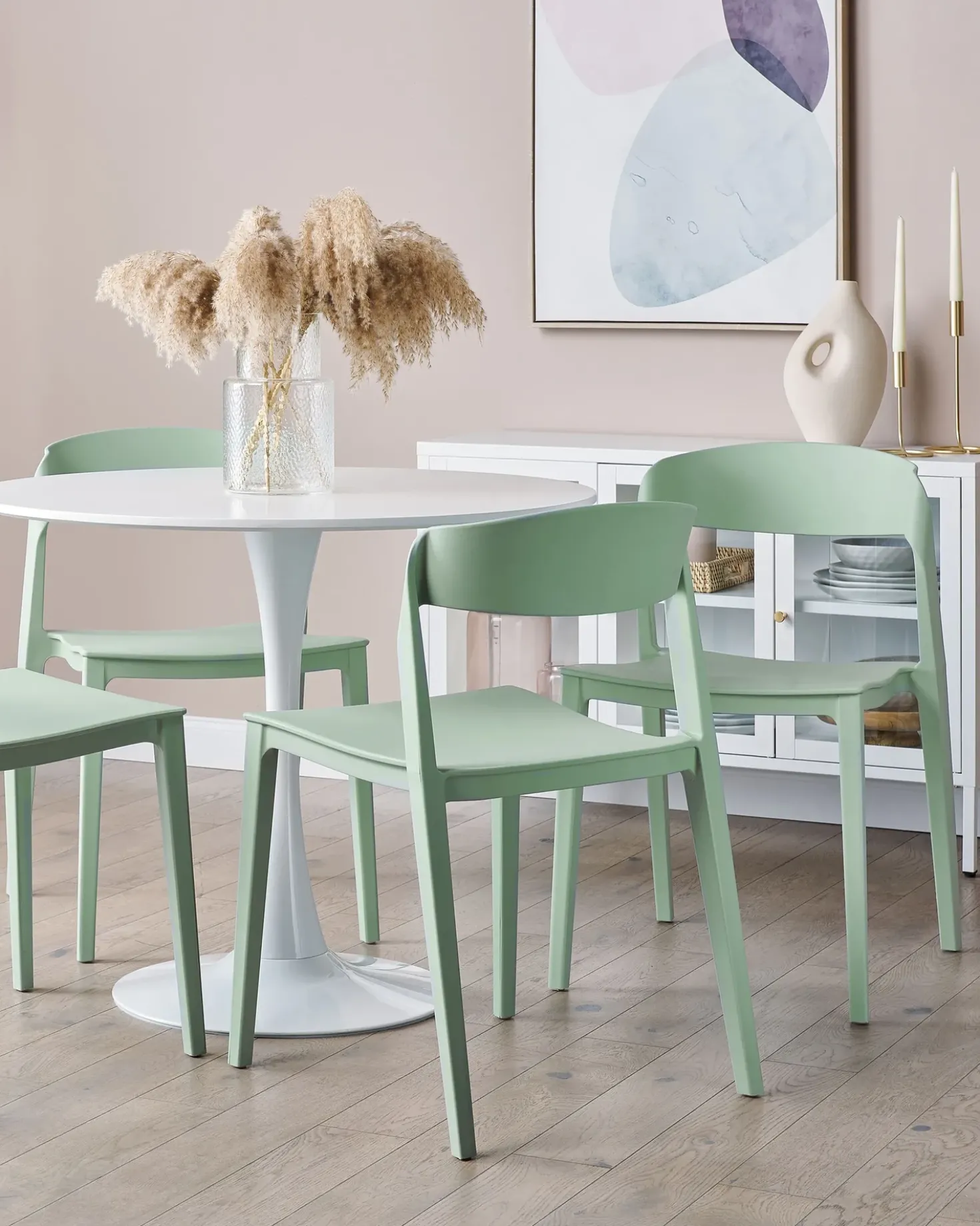 Set di 2 sedie da pranzo SOMERS Verde menta