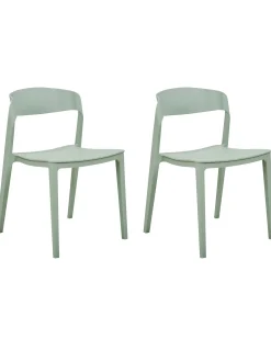 Set di 2 sedie da pranzo SOMERS Verde menta