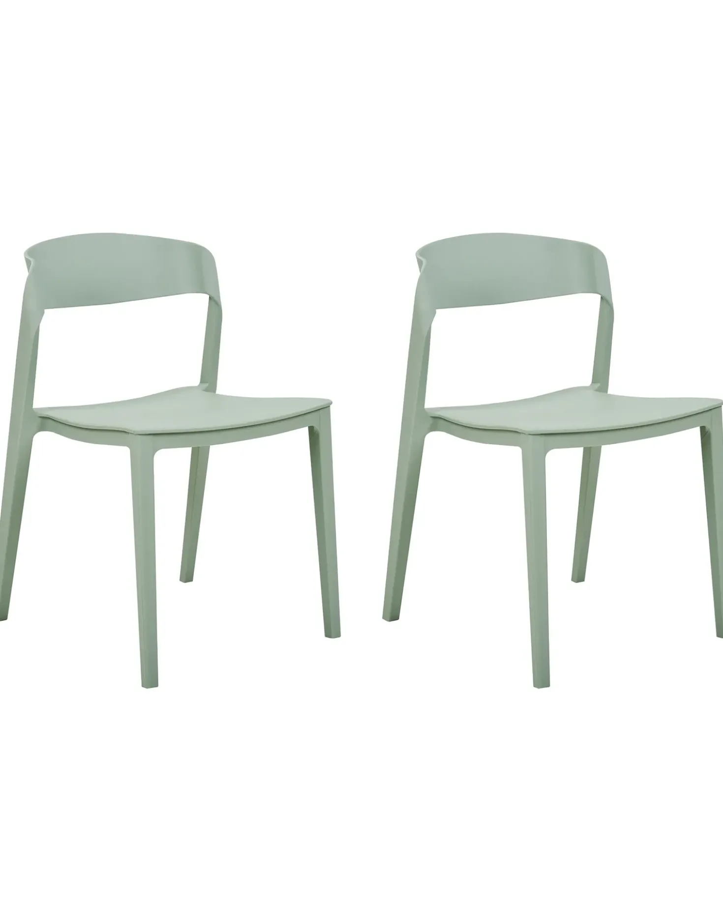 Set di 2 sedie da pranzo SOMERS Verde menta