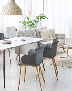 Set di 2 sedie da pranzo SUMKLEY Nero