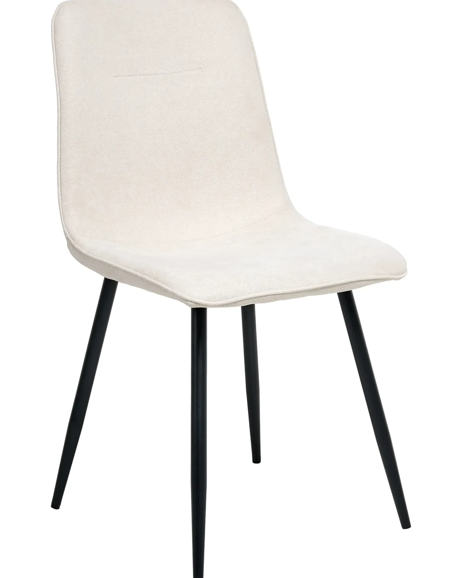 Set di 4 sedie da pranzo TUSCOLA Tessuto Beige chiaro