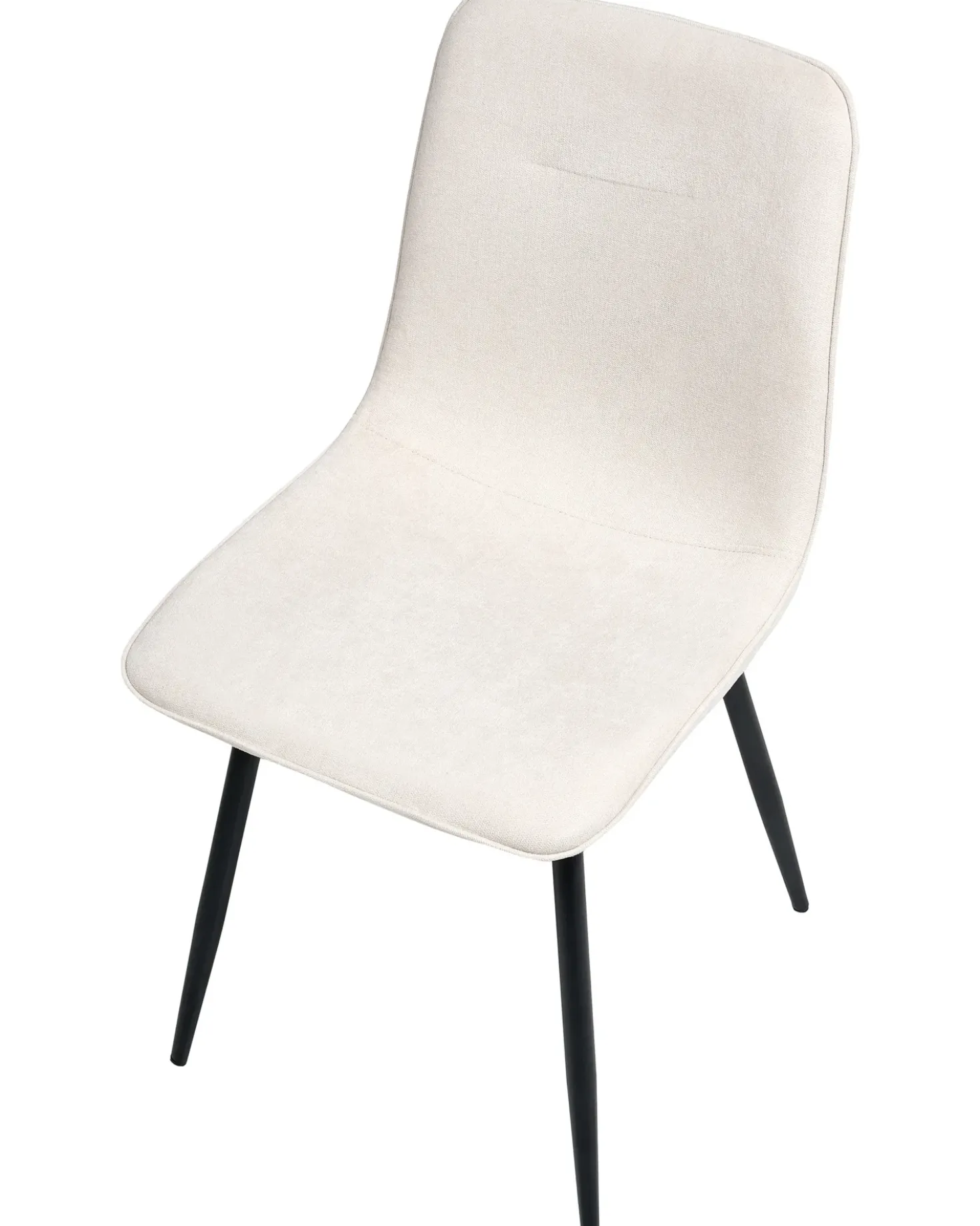 Set di 4 sedie da pranzo TUSCOLA Tessuto Beige chiaro