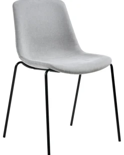 Set di 4 sedie da pranzo TILLER Tessuto Grigio