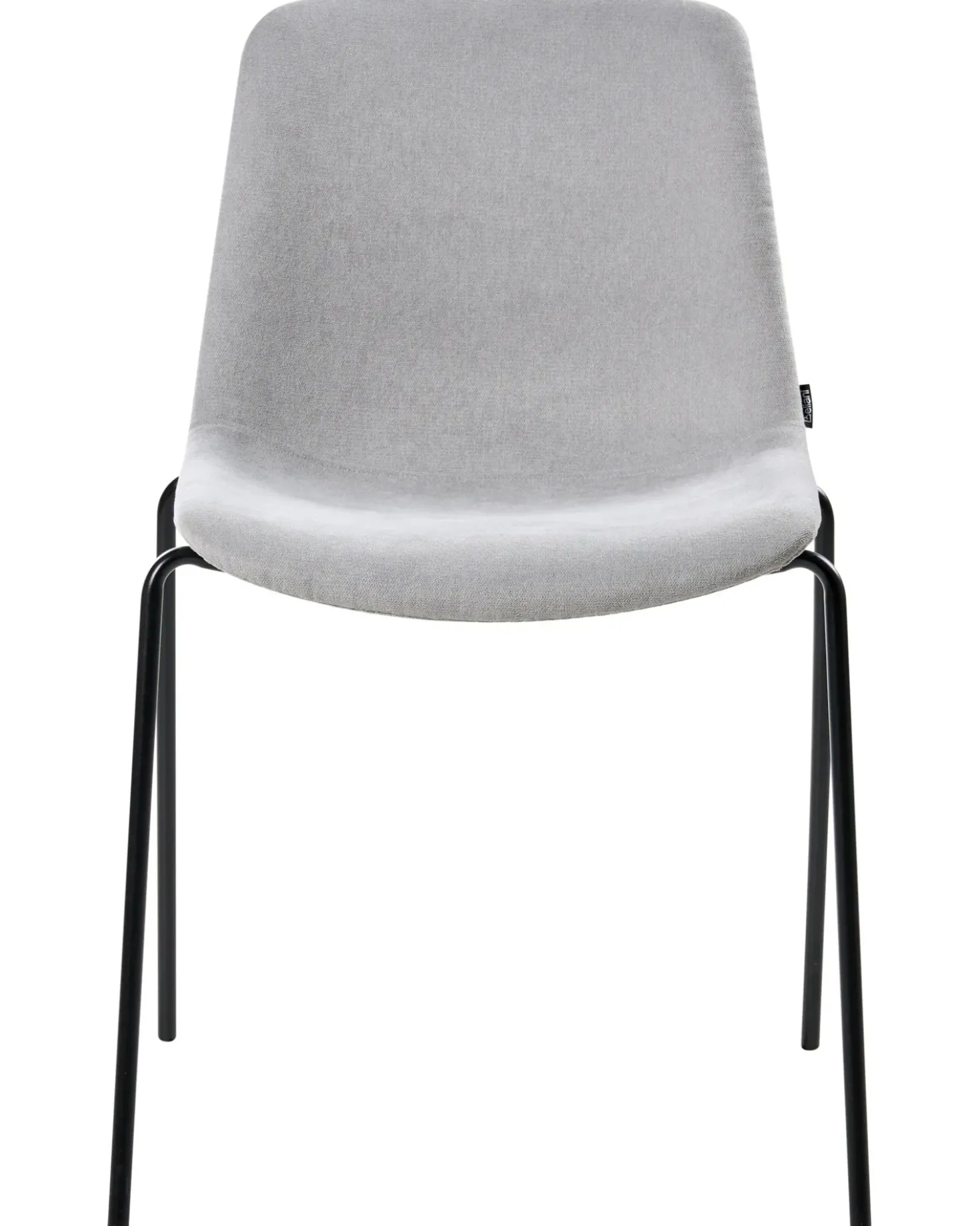 Set di 4 sedie da pranzo TILLER Tessuto Grigio