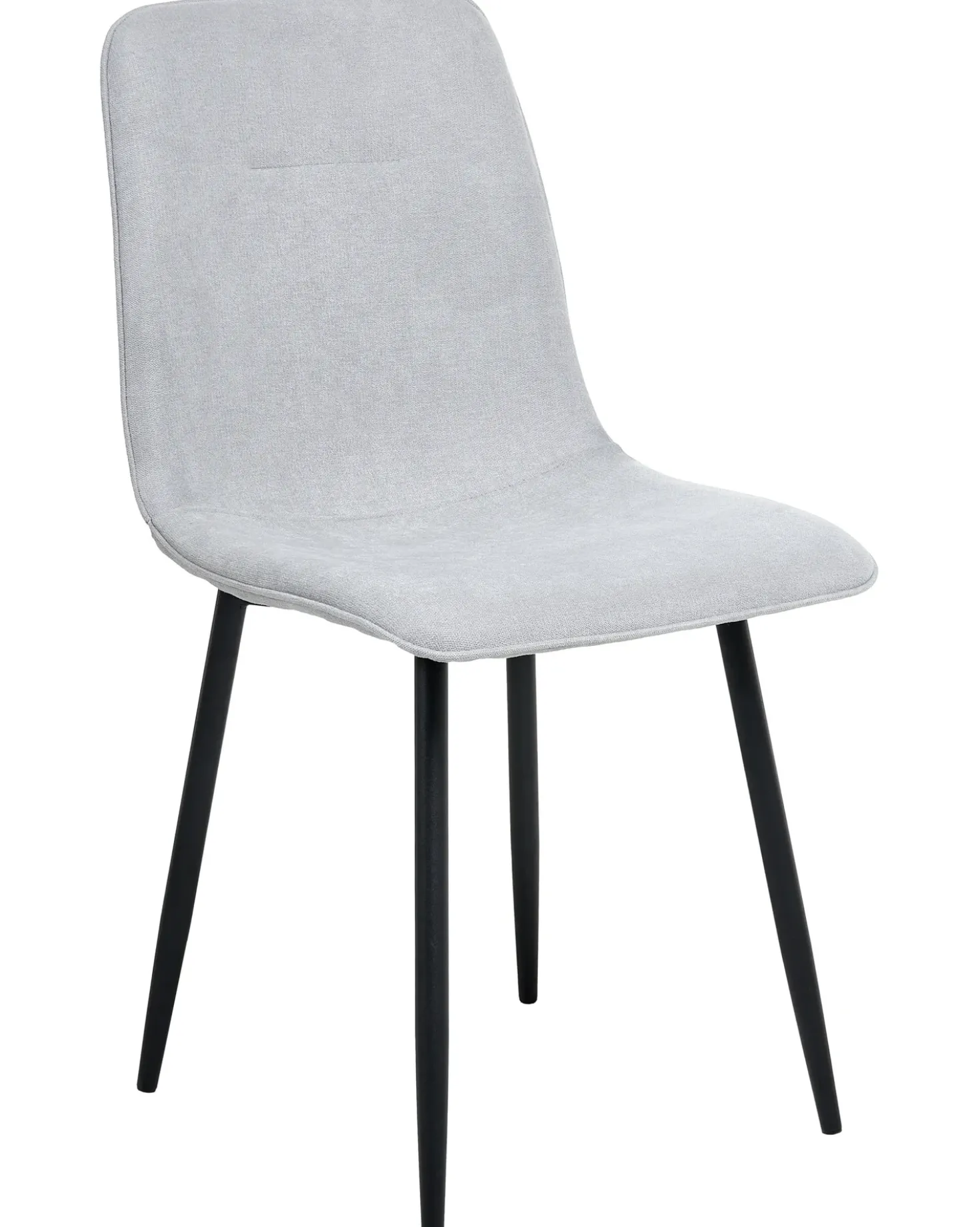 Set di 4 sedie da pranzo TUSCOLA Tessuto Grigio chiaro