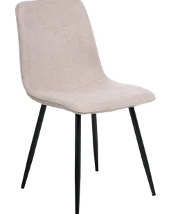 Set di 4 sedie da pranzo TUSCOLA Tessuto Beige