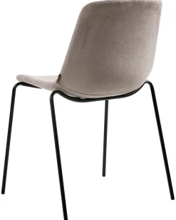 Set di 4 sedie da pranzo TILLER Tessuto Beige