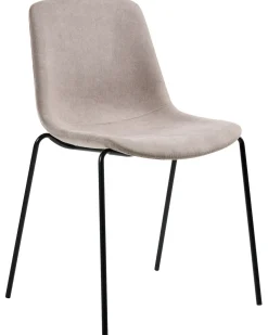Set di 4 sedie da pranzo TILLER Tessuto Beige