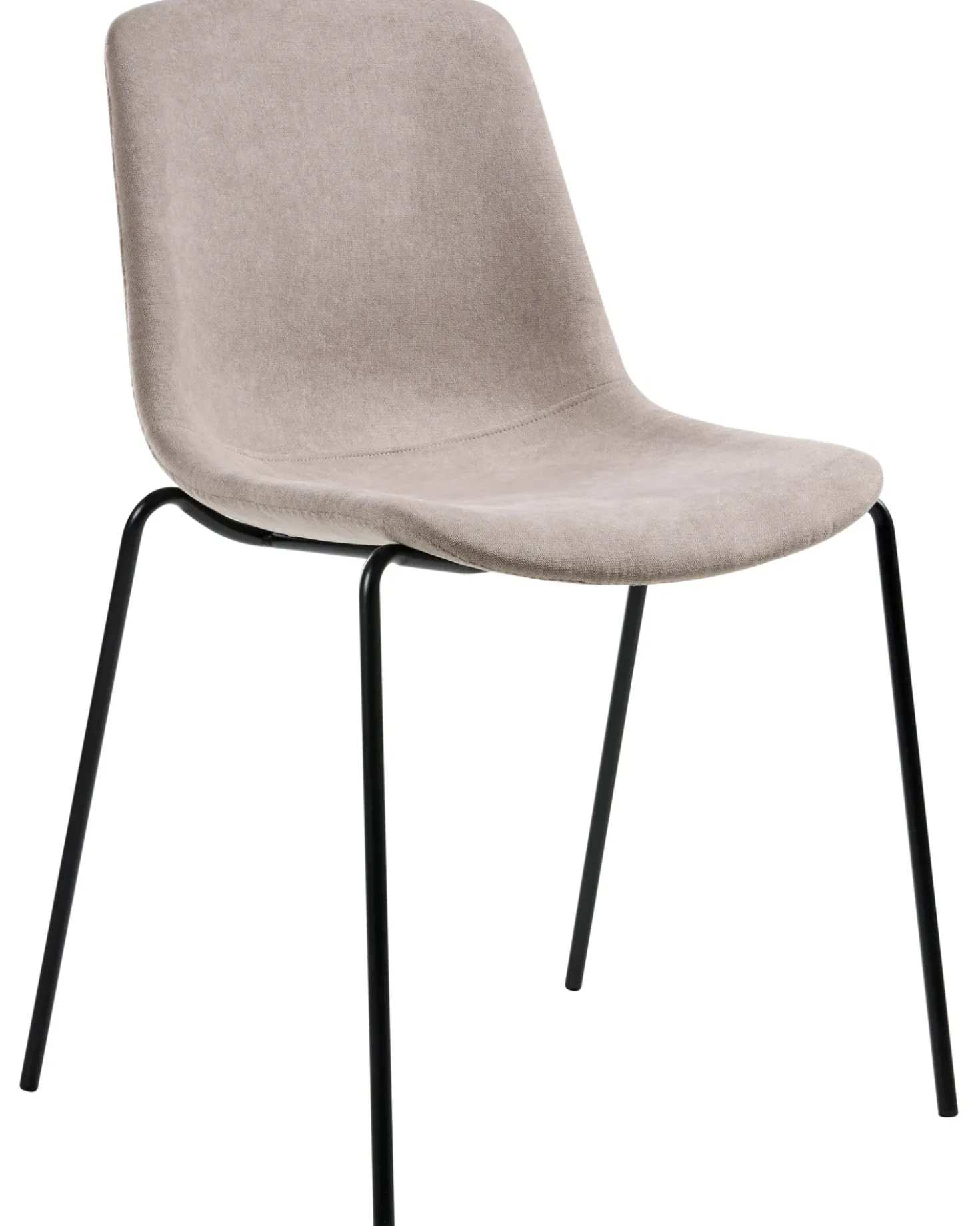 Set di 4 sedie da pranzo TILLER Tessuto Beige