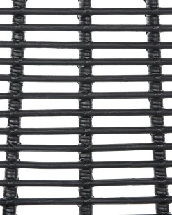 Set di 2 sedie da pranzo TAOS Rattan Nero
