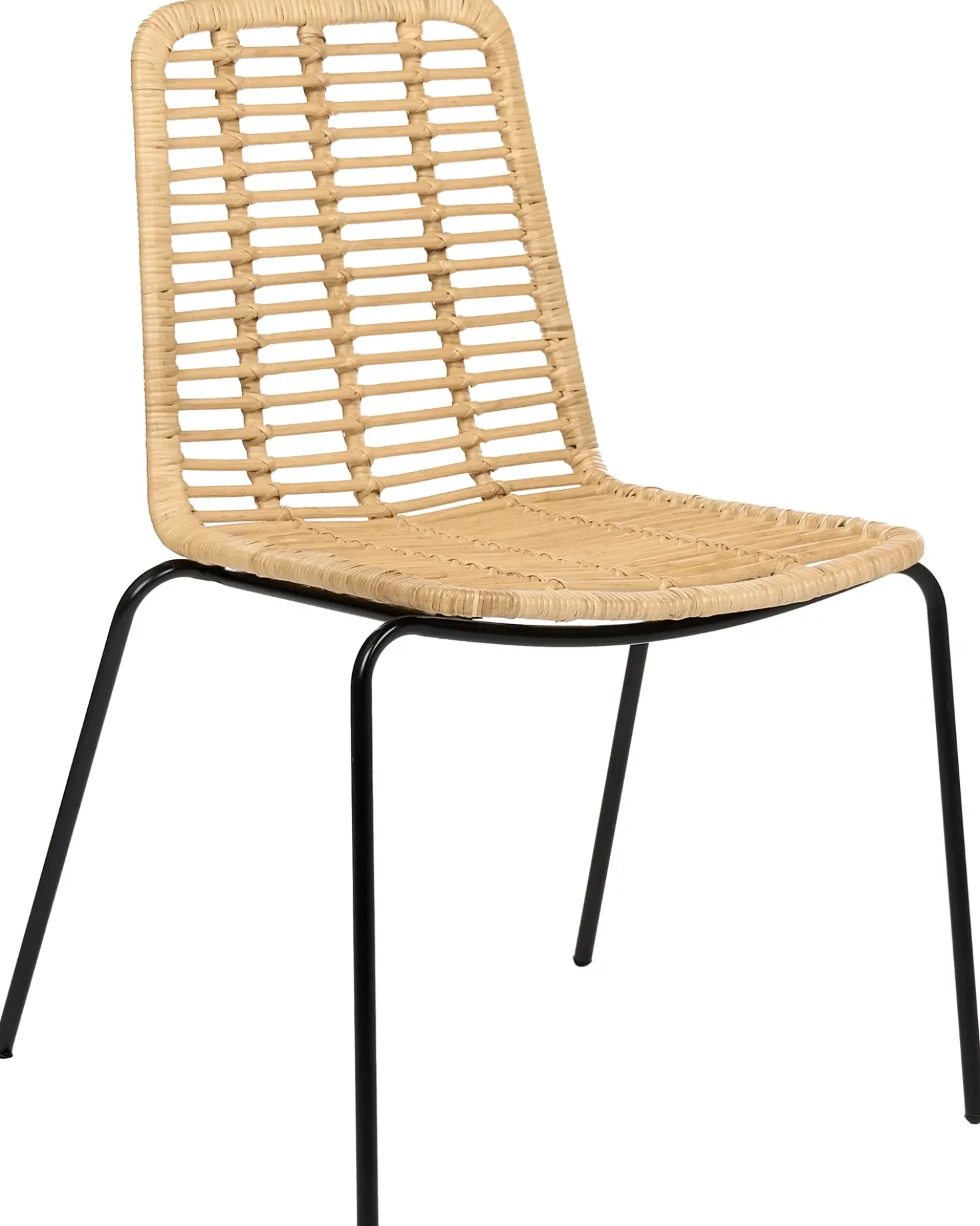 Set di 2 sedie da pranzo TAOS Rattan Naturale