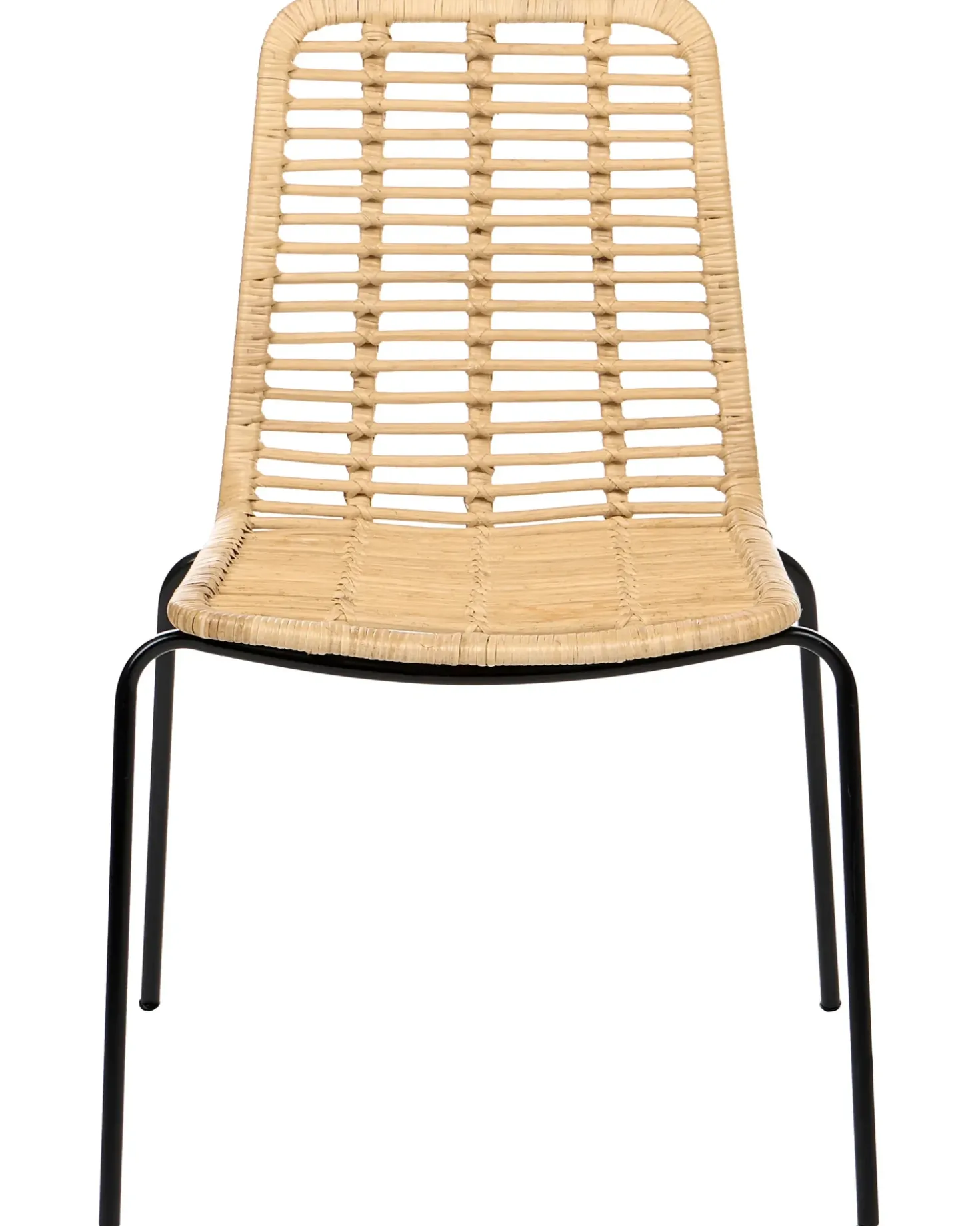 Set di 2 sedie da pranzo TAOS Rattan Naturale