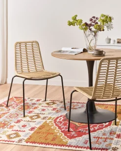 Set di 2 sedie da pranzo TAOS Rattan Naturale