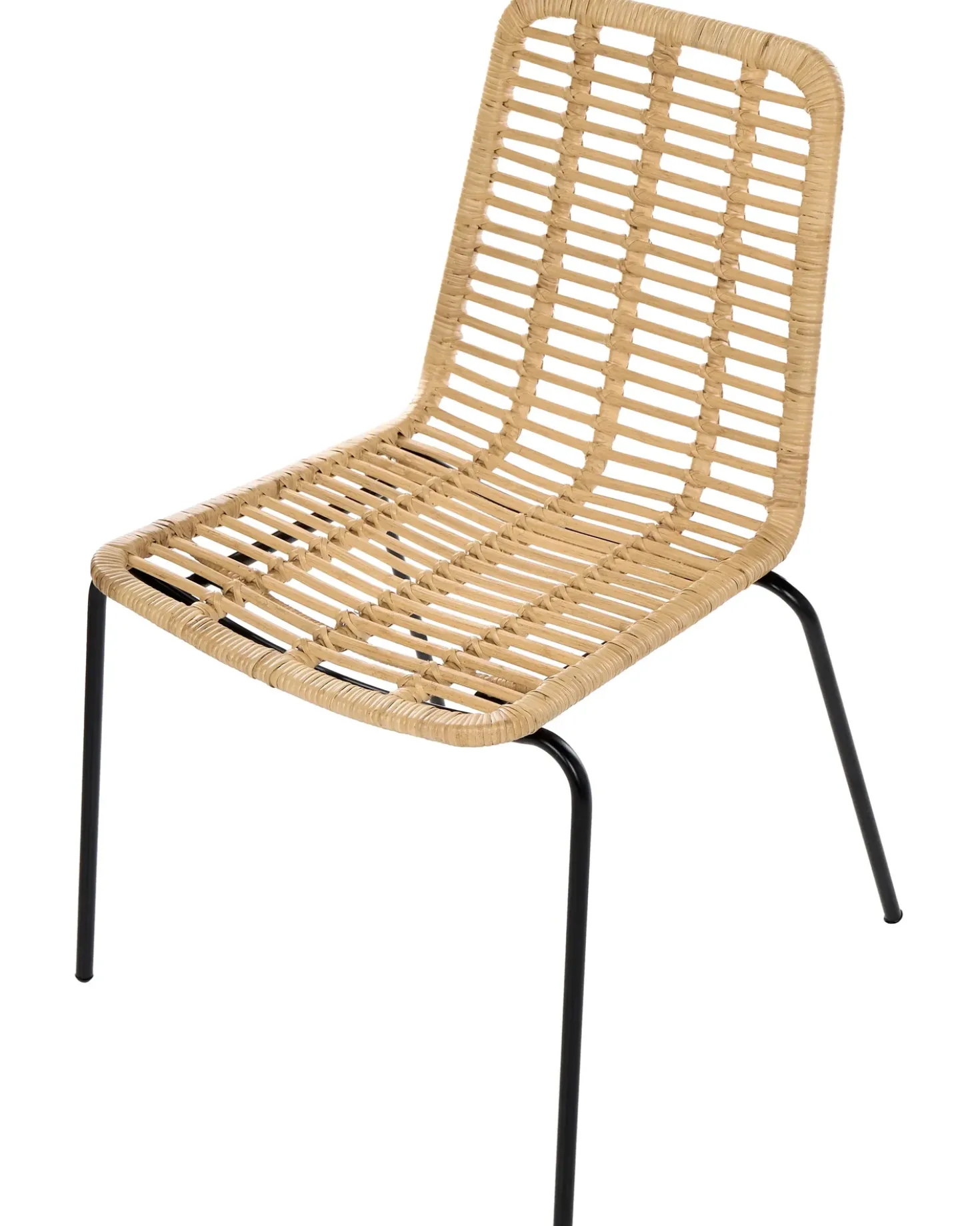 Set di 2 sedie da pranzo TAOS Rattan Naturale