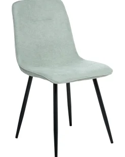 Set di 4 sedie da pranzo TUSCOLA Tessuto Verde chiaro