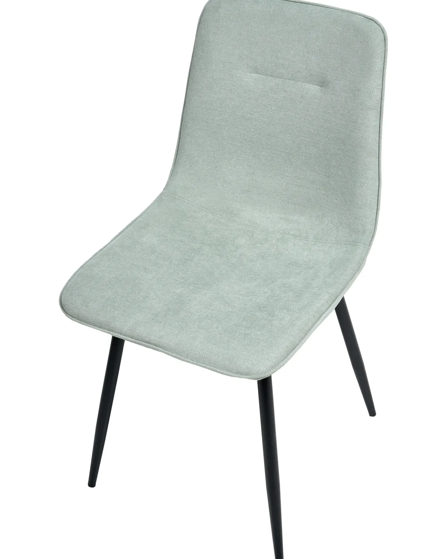 Set di 4 sedie da pranzo TUSCOLA Tessuto Verde chiaro