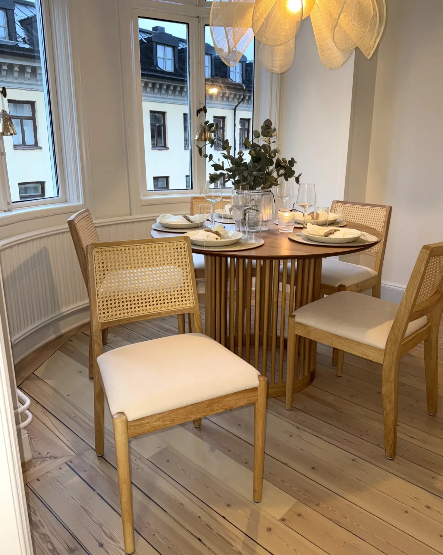 Set di 2 sedie da pranzo TAMARAC Legno Marrone chiaro