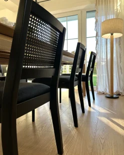 Set di 2 sedie da pranzo TAMARAC Legno Nero