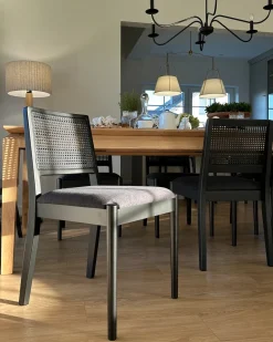 Set di 2 sedie da pranzo TAMARAC Legno Nero