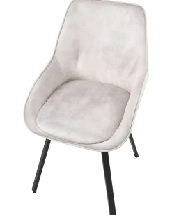 Set di 2 sedie da pranzo TERLTON Velluto Beige chiaro