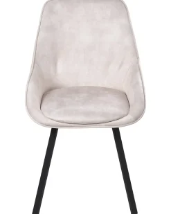 Set di 2 sedie da pranzo TERLTON Velluto Beige chiaro
