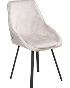 Set di 2 sedie da pranzo TERLTON Velluto Beige chiaro