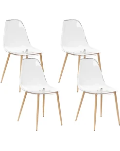 Set di 4 sedie da pranzo TAKILMA Trasparente