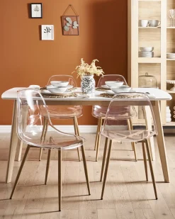 Set di 4 sedie da pranzo TAKILMA Trasparente