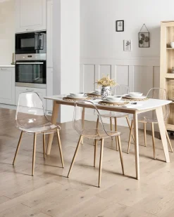 Set di 4 sedie da pranzo TAKILMA Trasparente