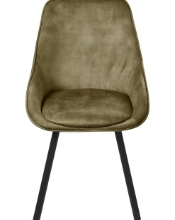 Set di 2 sedie da pranzo TERLTON Velluto Verde