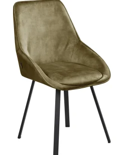 Set di 2 sedie da pranzo TERLTON Velluto Verde