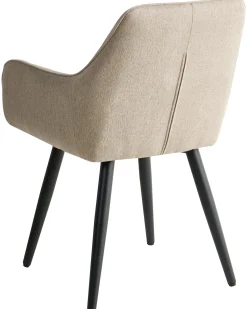 Set di 2 sedie da pranzo TIRANO Lino sintetico Beige