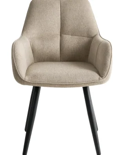 Set di 2 sedie da pranzo TIRANO Lino sintetico Beige