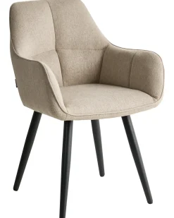 Set di 2 sedie da pranzo TIRANO Lino sintetico Beige