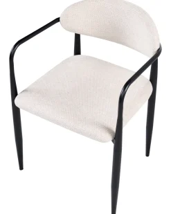 Set di 2 sedie da pranzo TANEVIK Tessuto Beige chiaro