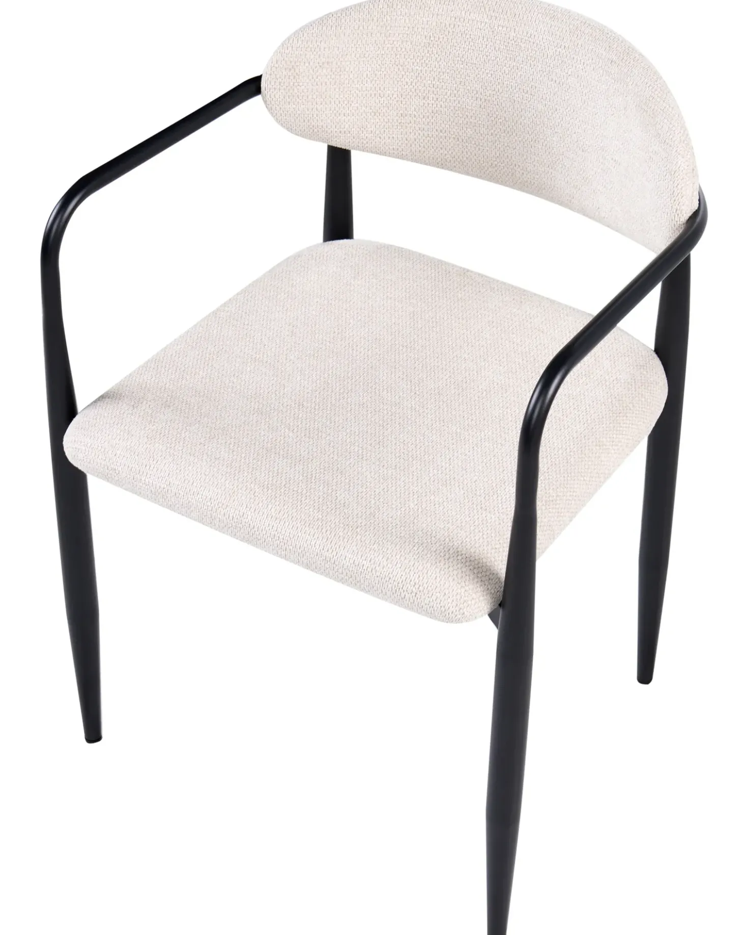 Set di 2 sedie da pranzo TANEVIK Tessuto Beige chiaro