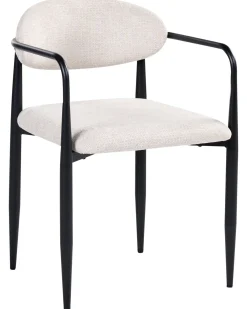 Set di 2 sedie da pranzo TANEVIK Tessuto Beige chiaro