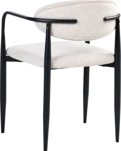 Set di 2 sedie da pranzo TANEVIK Tessuto Beige chiaro