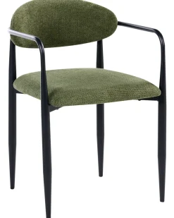 Set di 2 sedie da pranzo TANEVIK Tessuto Verde