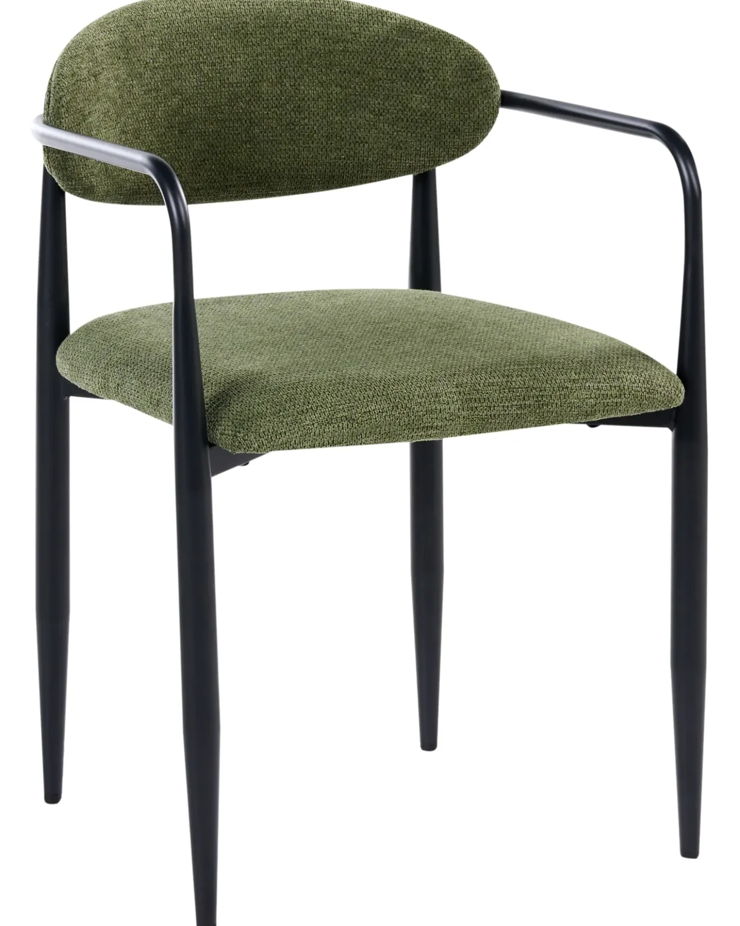 Set di 2 sedie da pranzo TANEVIK Tessuto Verde