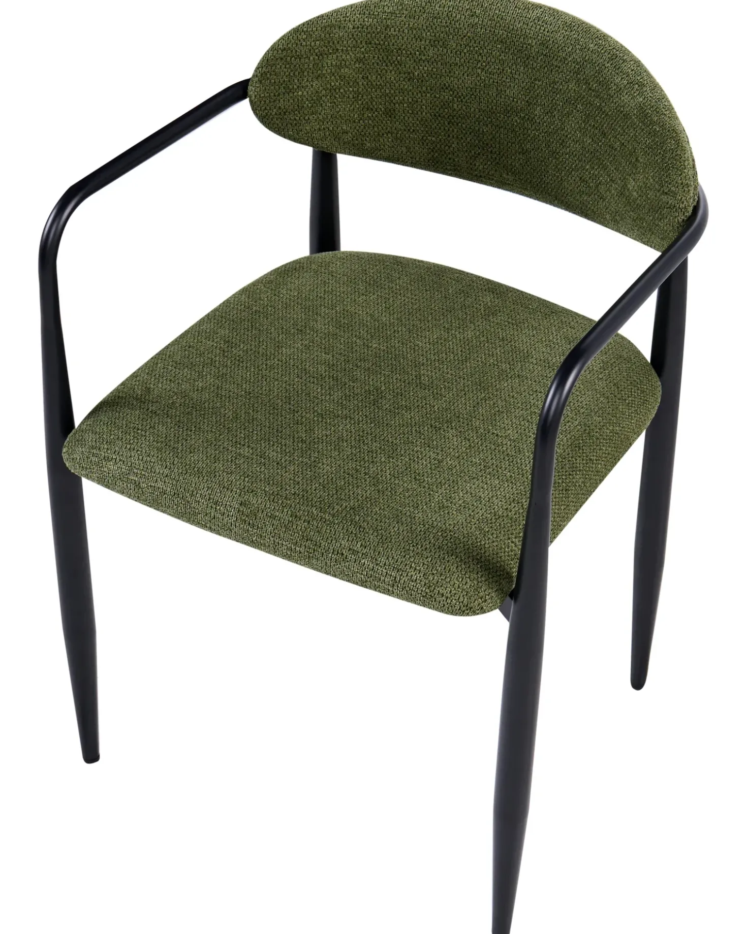 Set di 2 sedie da pranzo TANEVIK Tessuto Verde