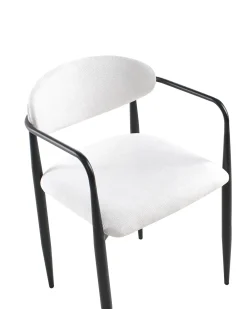 Set di 2 sedie da pranzo TANEVIK Tessuto Bianco sporco