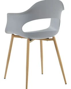 Set di 2 sedie da pranzo UTICA Grigio chiaro