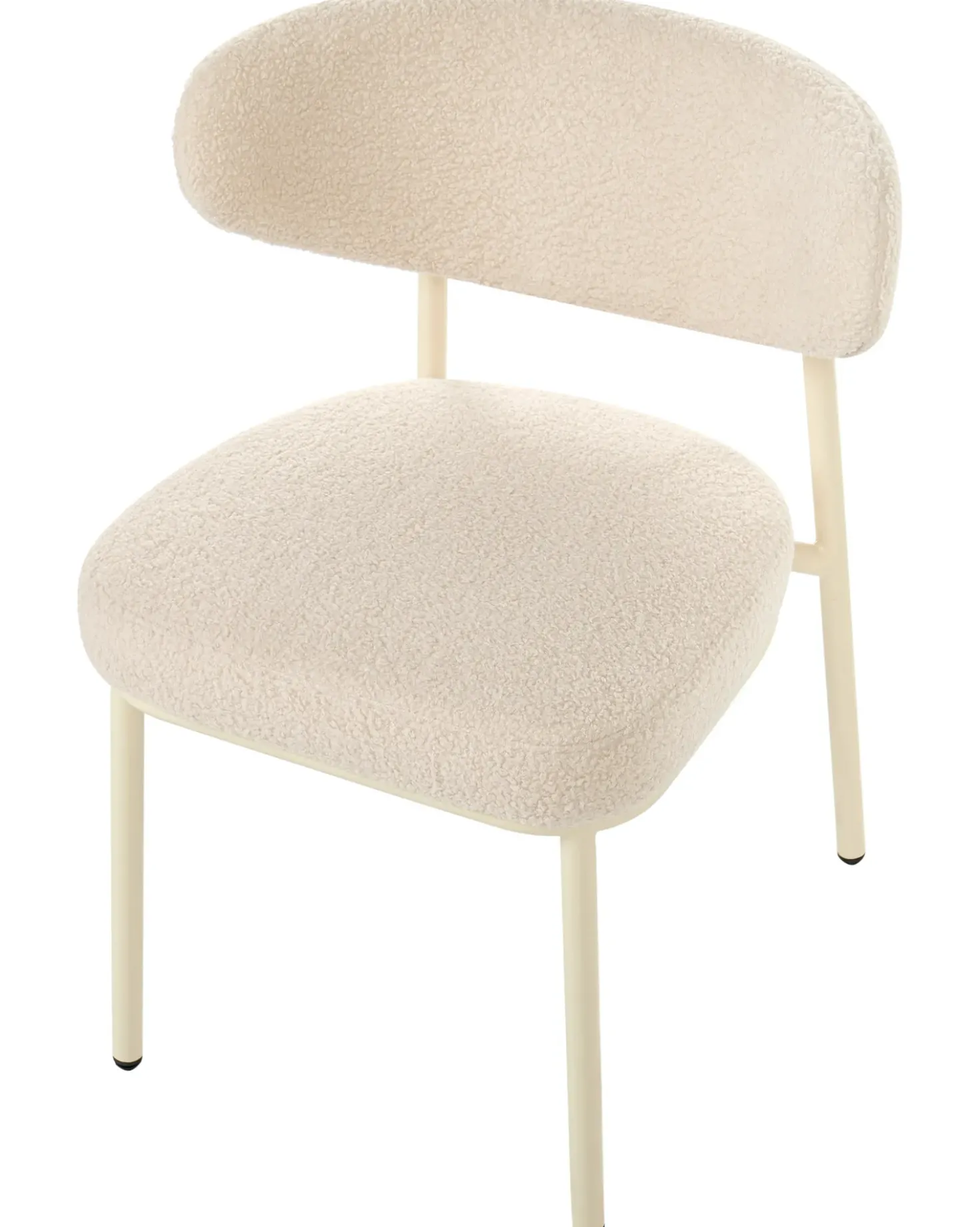 Set di 2 sedie da pranzo UNITY Bouclé Beige chiaro