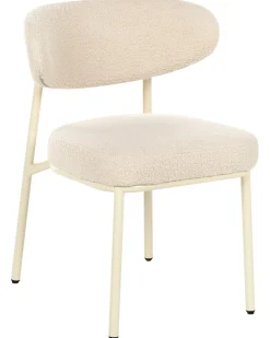Set di 2 sedie da pranzo UNITY Bouclé Beige chiaro
