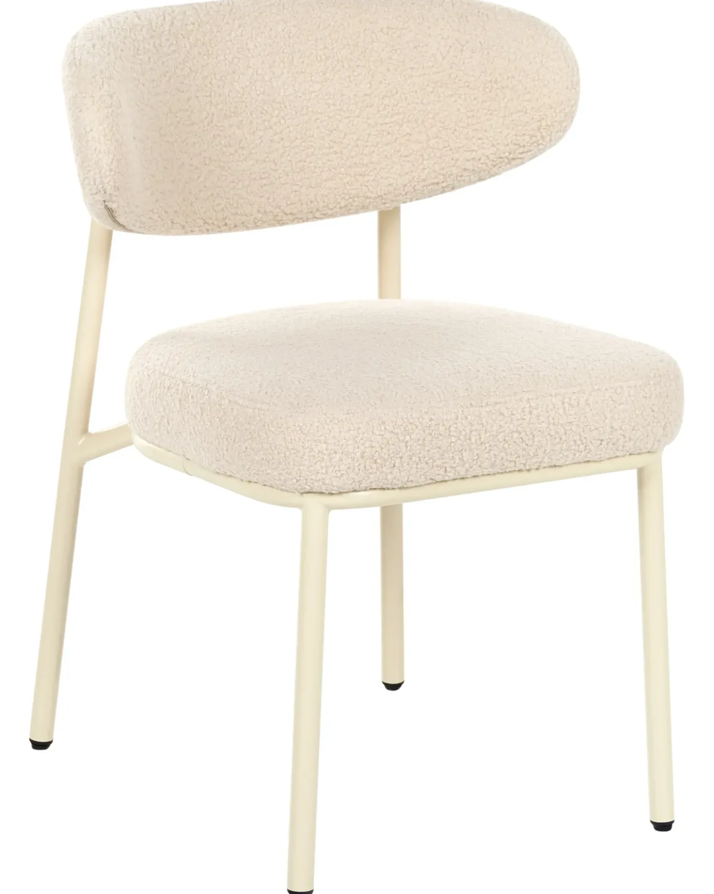 Set di 2 sedie da pranzo UNITY Bouclé Beige chiaro