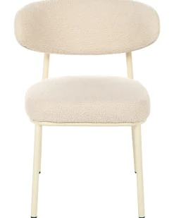 Set di 2 sedie da pranzo UNITY Bouclé Beige chiaro