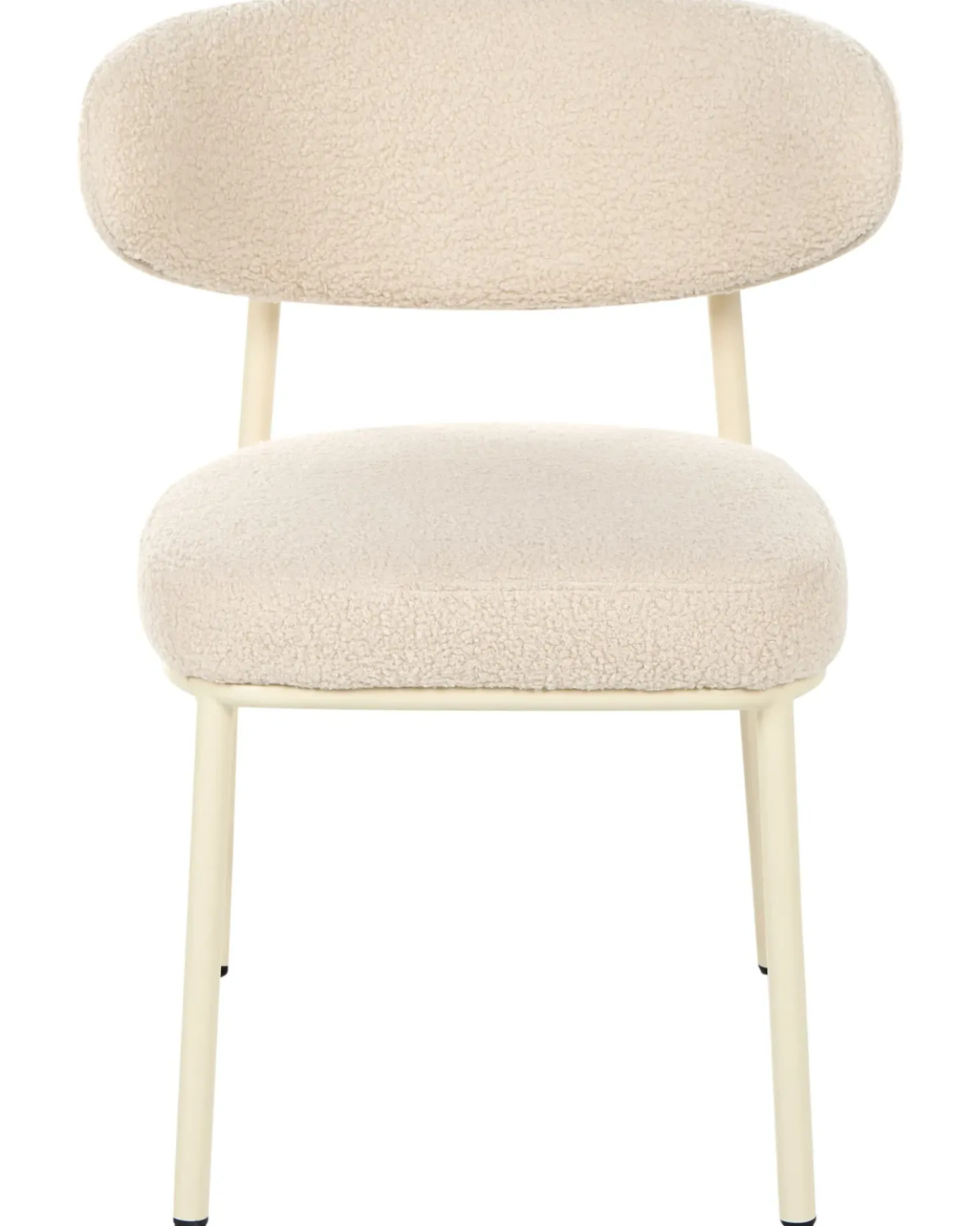 Set di 2 sedie da pranzo UNITY Bouclé Beige chiaro